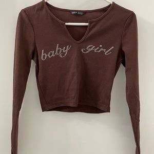 baby girl cropped long sleeves